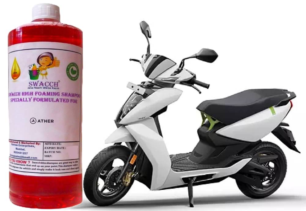 High Foaming Bike Shampoo Formulated For Ather 450S I Thick Foam with Wax Coat I Non-Toxic Formula I Ph Balanced I Super Saver Pack I Premium Wax Formulation I Glossy & Shine I 1 Litre High Foaming Bike Shampoo Formulated For Ather 450S I Thick Foam with Wax Coat I Non-Toxic Formula I Ph Balanced I Super Saver Pack I Premium Wax Formulation I Glossy & Shine I 1 Litre