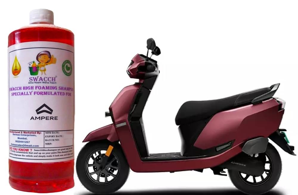 High Foaming Bike Shampoo Formulated For Ampere Nexus I Thick Foam with Wax Coat I Non-Toxic Formula I Ph Balanced I Super Saver Pack I Premium Wax Formulation I Glossy & Shine I 1 Litre High Foaming Bike Shampoo Formulated For Ampere Nexus I Thick Foam with Wax Coat I Non-Toxic Formula I Ph Balanced I Super Saver Pack I Premium Wax Formulation I Glossy & Shine I 1 Litre