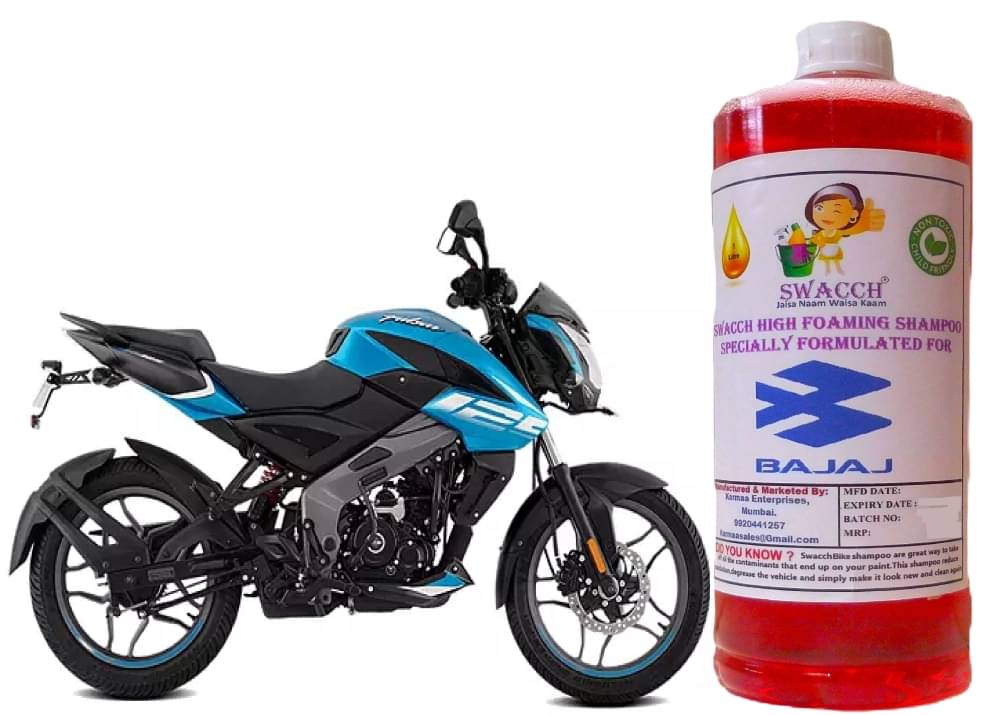 High Foaming Bike Shampoo Formulated For Bajaj Pulsar NS125 , Thick Foam with Wax Coat I Non-Toxic Formula I Ph Balanced I Super Saver Pack I Premium Wax Formulation I Glossy & Shine I 1 Litre High Foaming Bike Shampoo Formulated For Bajaj Pulsar NS125 , Thick Foam with Wax Coat I Non-Toxic Formula I Ph Balanced I Super Saver Pack I Premium Wax Formulation I Glossy & Shine I 1 Litre