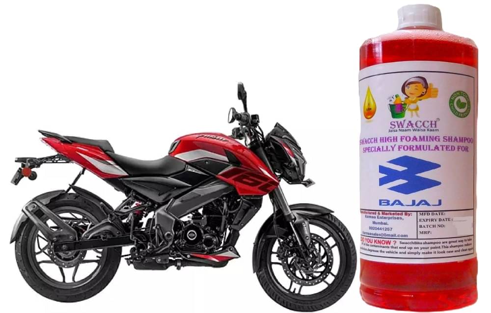 High Foaming Bike Shampoo Formulated For Bajaj Pulsar NS160 , Thick Foam with Wax Coat I Non-Toxic Formula I Ph Balanced I Super Saver Pack I Premium Wax Formulation I Glossy & Shine I 1 Litre High Foaming Bike Shampoo Formulated For Bajaj Pulsar NS160 , Thick Foam with Wax Coat I Non-Toxic Formula I Ph Balanced I Super Saver Pack I Premium Wax Formulation I Glossy & Shine I 1 Litre