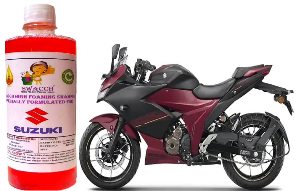 High Foaming Bike Shampoo Formulated For Suzuki Gixxer SF 250 Flex Fuel , Thick Foam with Wax Coat I Non-Toxic Formula I Super Saver Pack I Premium Wax Formulation I Glossy & Shine I 500ml High Foaming Bike Shampoo Formulated For Suzuki Gixxer SF 250 Flex Fuel , Thick Foam with Wax Coat I Non-Toxic Formula I Super Saver Pack I Premium Wax Formulation I Glossy & Shine I 500ml
