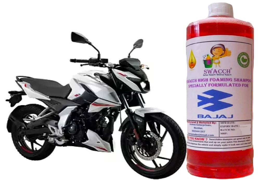 High Foaming Bike Shampoo Formulated For Bajaj Pulsar N150 I Thick Foam with Wax Coat I Non-Toxic Formula I Ph Balanced I Super Saver Pack I Premium Wax Formulation I Glossy & Shine I 1 Litre High Foaming Bike Shampoo Formulated For Bajaj Pulsar N150 I Thick Foam with Wax Coat I Non-Toxic Formula I Ph Balanced I Super Saver Pack I Premium Wax Formulation I Glossy & Shine I 1 Litre