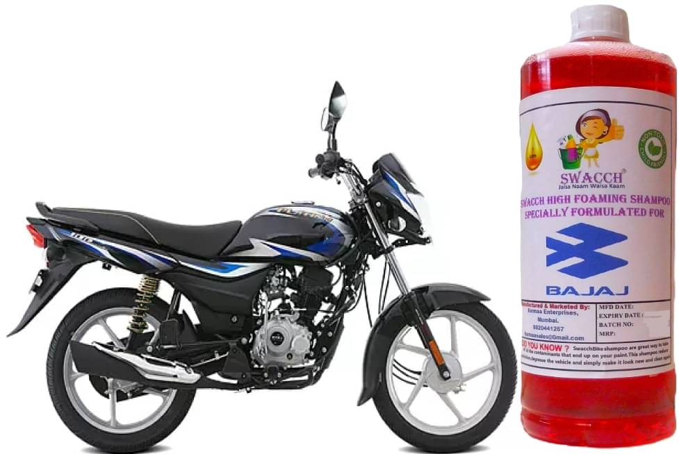 High Foaming Bike Shampoo Formulated For Bajaj Platina 100 , Thick Foam with Wax Coat I Non-Toxic Formula I Ph Balanced I Super Saver Pack I Premium Wax Formulation I Glossy & Shine I 1 Litre High Foaming Bike Shampoo Formulated For Bajaj Platina 100 , Thick Foam with Wax Coat I Non-Toxic Formula I Ph Balanced I Super Saver Pack I Premium Wax Formulation I Glossy & Shine I 1 Litre