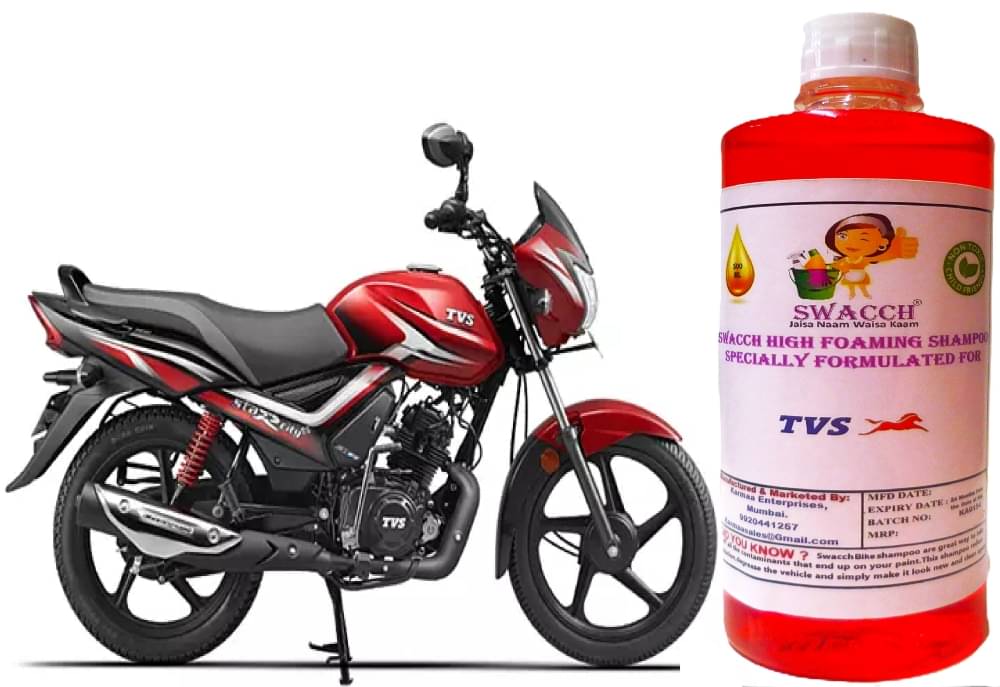 High Foaming Bike Shampoo Formulated For TVS Star City Plus I Thick Foam with Wax Coat I Non-Toxic Formula I Ph Balanced I Super Saver Pack I Premium Wax Formulation I Glossy & Shine I 500ml     			High Foaming Bike Shampoo Formulated For TVS Star City Plus I Thick Foam with Wax Coat I Non-Toxic Formula I Ph Balanced I Super Saver Pack I Premium Wax Formulation I Glossy & Shine I 500ml
