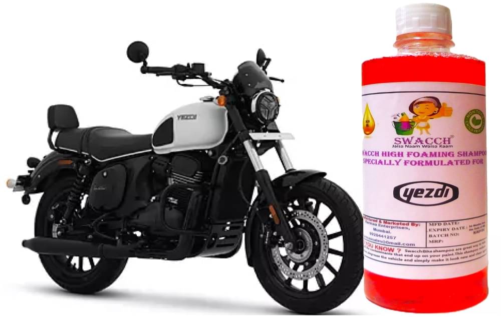High Foaming Bike Shampoo Formulated For Yezdi Roadster I Thick Foam with Wax Coat I Non-Toxic Formula I Ph Balanced I Super Saver Pack I Premium Wax Formulation I Glossy & Shine I 500ml High Foaming Bike Shampoo Formulated For Yezdi Roadster I Thick Foam with Wax Coat I Non-Toxic Formula I Ph Balanced I Super Saver Pack I Premium Wax Formulation I Glossy & Shine I 500ml