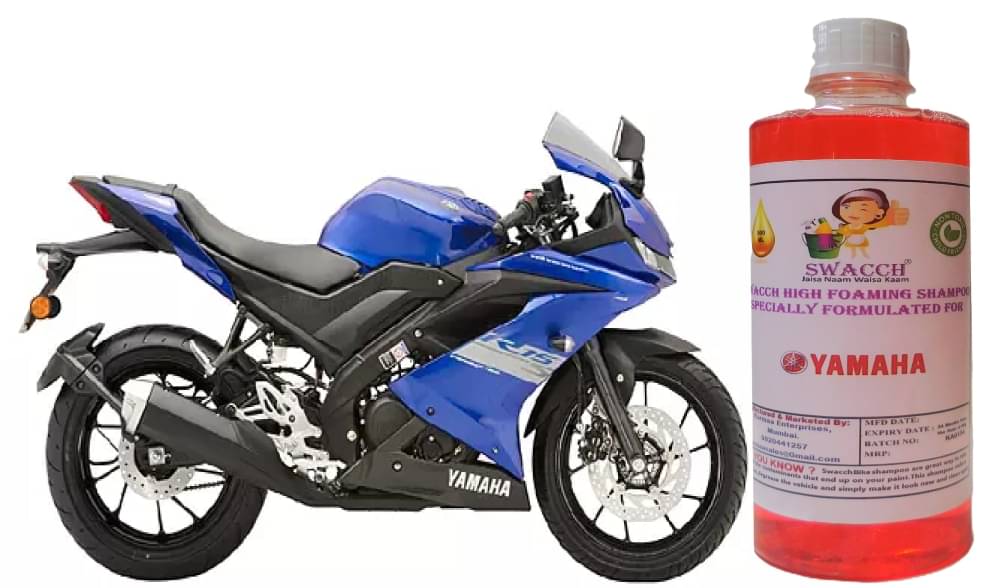 High Foaming Bike Shampoo Formulated For Yamaha R15S , Thick Foam with Wax Coat I Non-Toxic Formula I Ph Balanced I Super Saver Pack I Premium Wax Formulation I Glossy & Shine I 500ml High Foaming Bike Shampoo Formulated For Yamaha R15S , Thick Foam with Wax Coat I Non-Toxic Formula I Ph Balanced I Super Saver Pack I Premium Wax Formulation I Glossy & Shine I 500ml