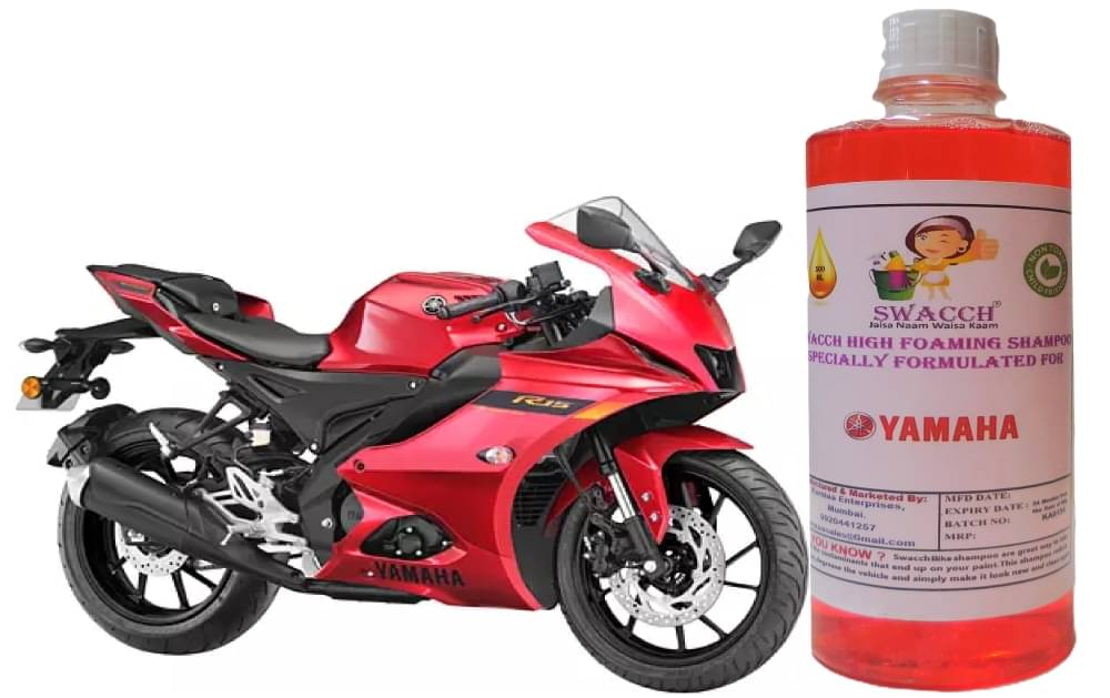 High Foaming Bike Shampoo Formulated For Yamaha R15 V4 I Thick Foam with Wax Coat I Non-Toxic Formula I Ph Balanced I Super Saver Pack I Premium Wax Formulation I Glossy & Shine I 500ml     			High Foaming Bike Shampoo Formulated For Yamaha R15 V4 I Thick Foam with Wax Coat I Non-Toxic Formula I Ph Balanced I Super Saver Pack I Premium Wax Formulation I Glossy & Shine I 500ml