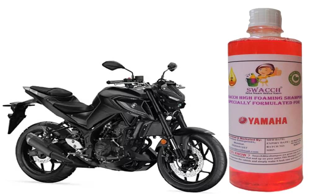 High Foaming Bike Shampoo Formulated For Yamaha MT- 03 I Thick Foam with Wax Coat I Non-Toxic Formula I Ph Balanced I Super Saver Pack I Premium Wax Formulation I Glossy & Shine I 500ml High Foaming Bike Shampoo Formulated For Yamaha MT- 03 I Thick Foam with Wax Coat I Non-Toxic Formula I Ph Balanced I Super Saver Pack I Premium Wax Formulation I Glossy & Shine I 500ml