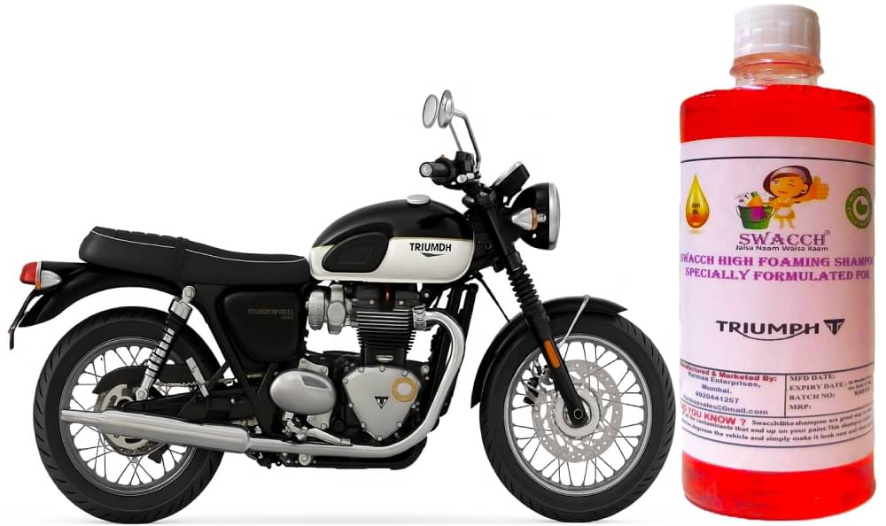 High Foaming Bike Shampoo Formulated For Triumph Bonneville T120 , Thick Foam with Wax Coat I Non-Toxic Formula I Super Saver Pack I Premium Wax Formulation I Glossy & Shine I 500ml     			High Foaming Bike Shampoo Formulated For Triumph Bonneville T120 , Thick Foam with Wax Coat I Non-Toxic Formula I Super Saver Pack I Premium Wax Formulation I Glossy & Shine I 500ml