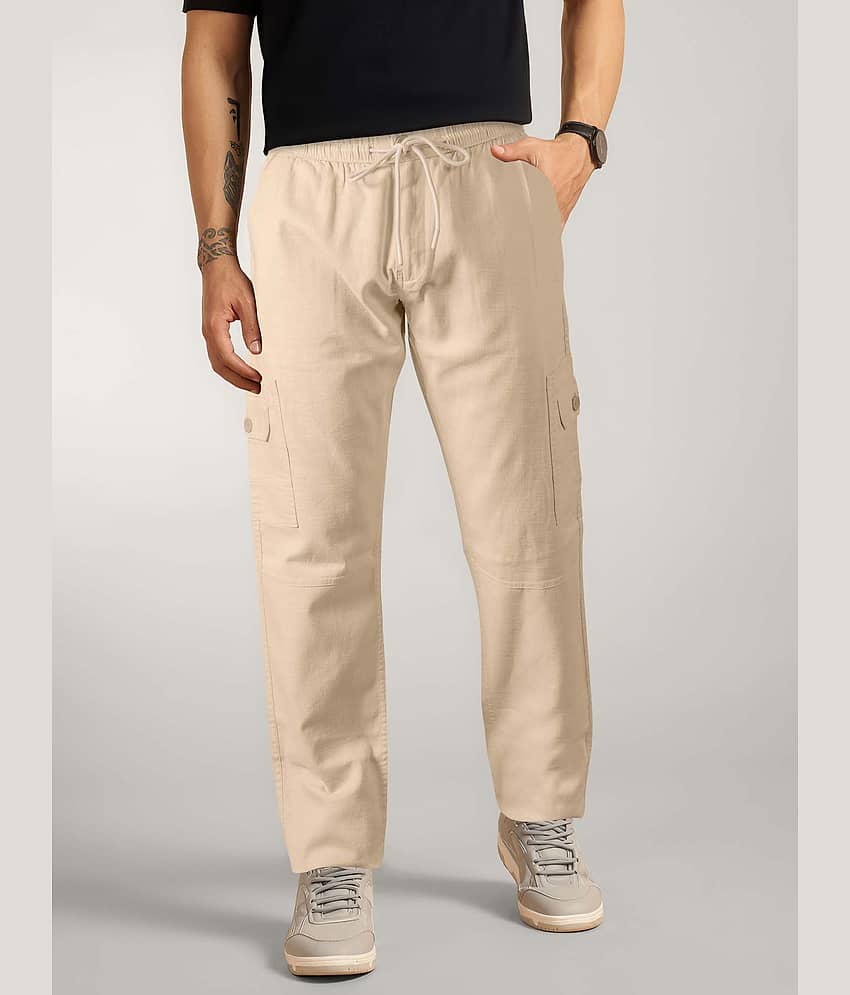 JB JUST BLACK Relax Men's Cargos - Cream ( Pack of 1 ) - Trousers | Buy online on ZillyBuy
