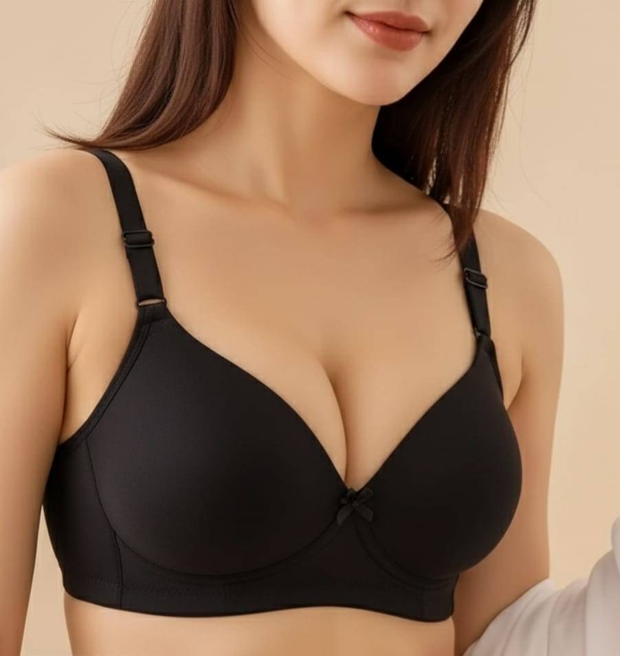Jd Fashion Pack of 1 Lycra Lightly Padded Push Up Bra For Women ( Black ) Jd Fashion Pack of 1 Lycra Lightly Padded Push Up Bra For Women ( Black )