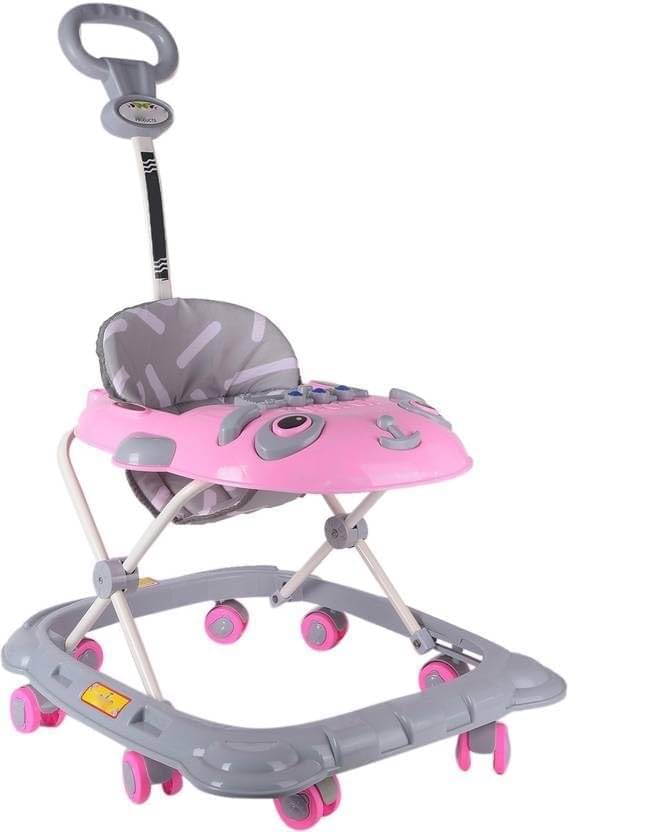 Maanit Musical Activity Baby Walker with Parent Push Rod – Adjustable Height, 8-Wheel Design, Fun Learning Toys & Lights, Safe for Infants & Toddlers Maanit Musical Activity Baby Walker with Parent Push Rod – Adjustable Height, 8-Wheel Design, Fun Learning Toys & Lights, Safe for Infants & Toddlers