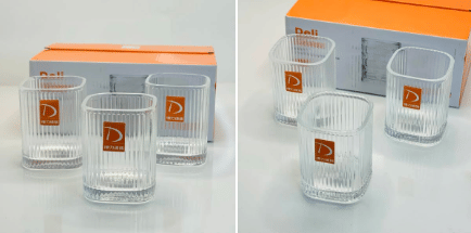     			Mahant mini oil mill Glass Water Glass 200 ml ( Pack of 6 ) Beige