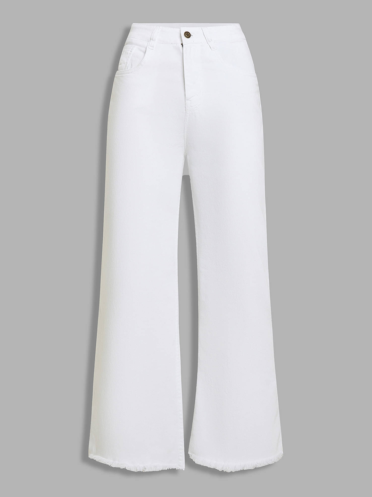     			Miss Chase Women's Bootcut High-Rise Jeans ( White )