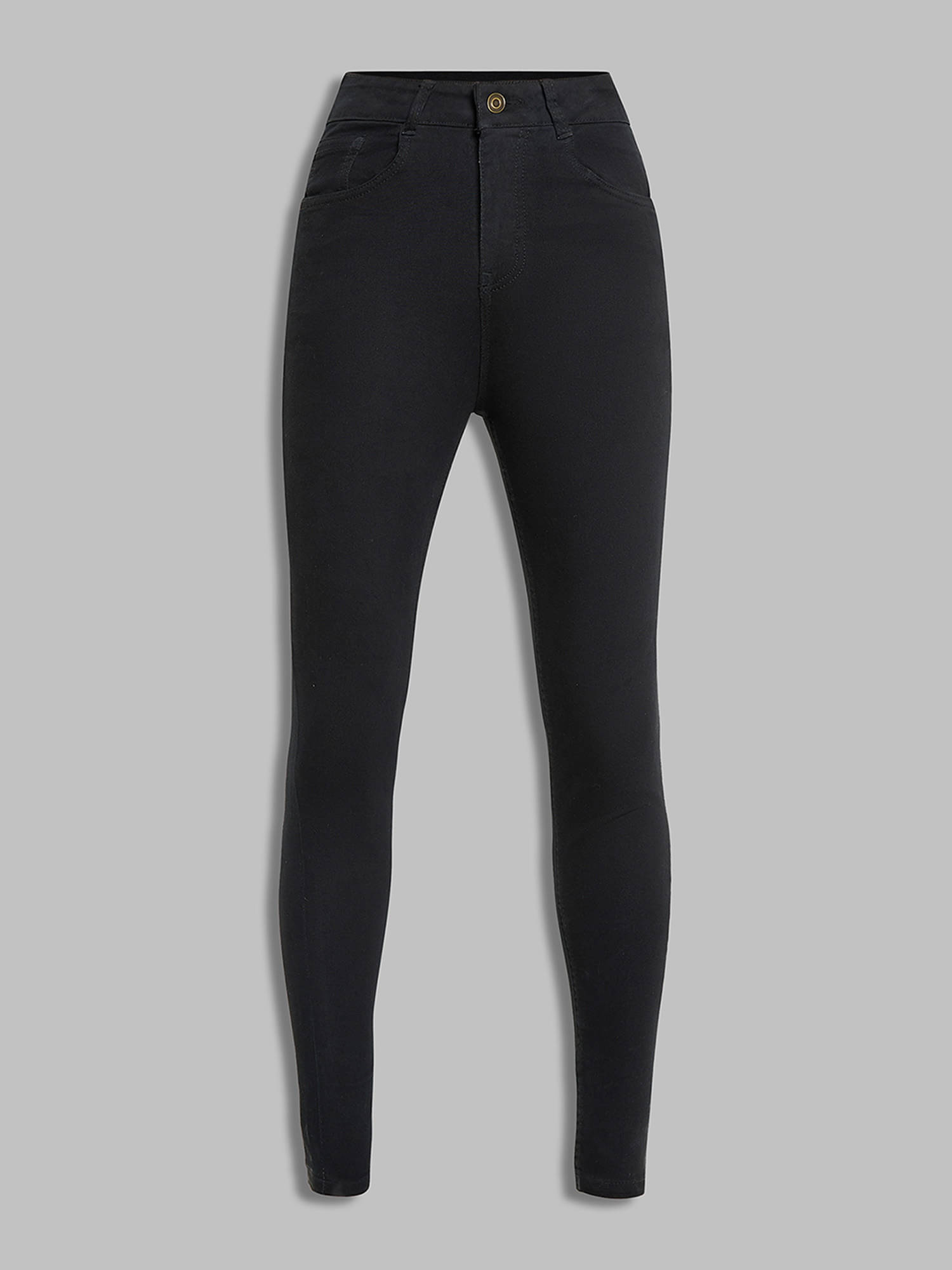     			Miss Chase Women's Skinny Fit High-Rise Jeans ( Black )