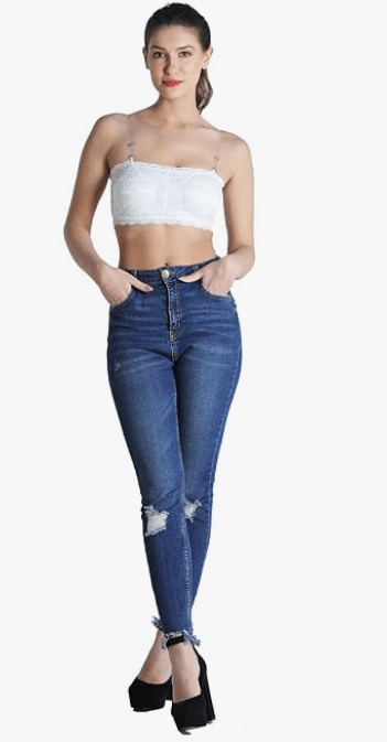 NIGAM ENTERPRISES Pack of 1 Net Lightly Padded Bralette Bra For Women ( White ) NIGAM ENTERPRISES Pack of 1 Net Lightly Padded Bralette Bra For Women ( White )