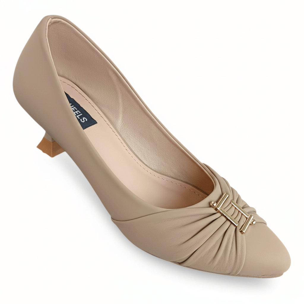     			PAIR HEELS Beige Women's Pumps Heels