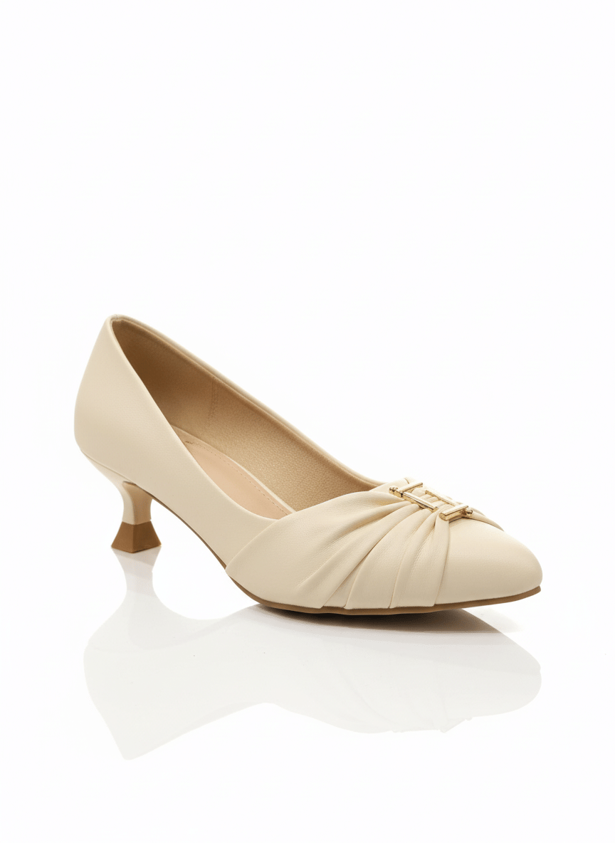 PAIR HEELS Cream Women's Pumps Heels PAIR HEELS Cream Women's Pumps Heels