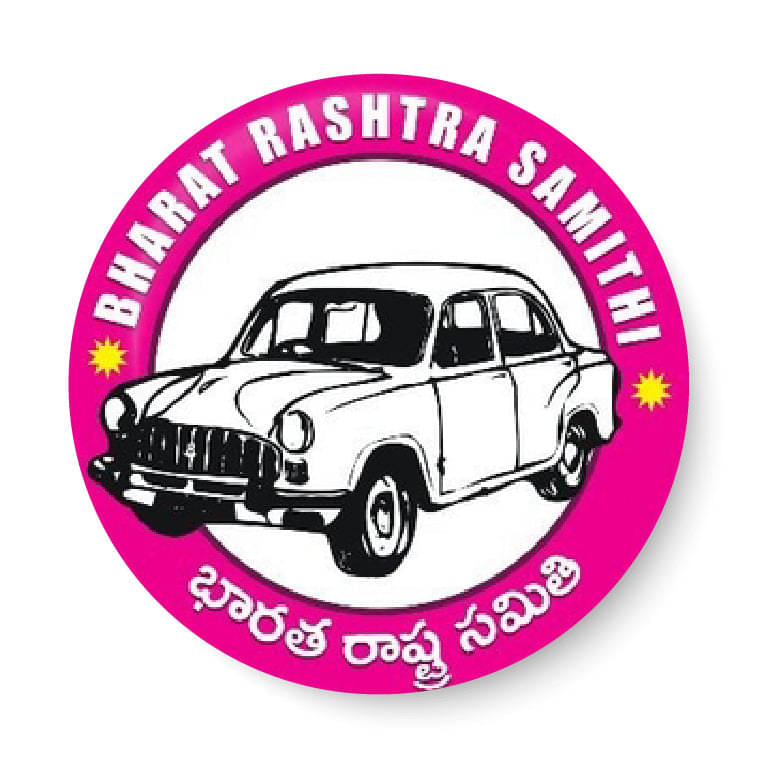     			PEACOCKRIDE Bharat Rashtra Samithi I K. Chandrashekar Rao I BRS I Pin Badge (Multicolor, Plastic, 44mm)