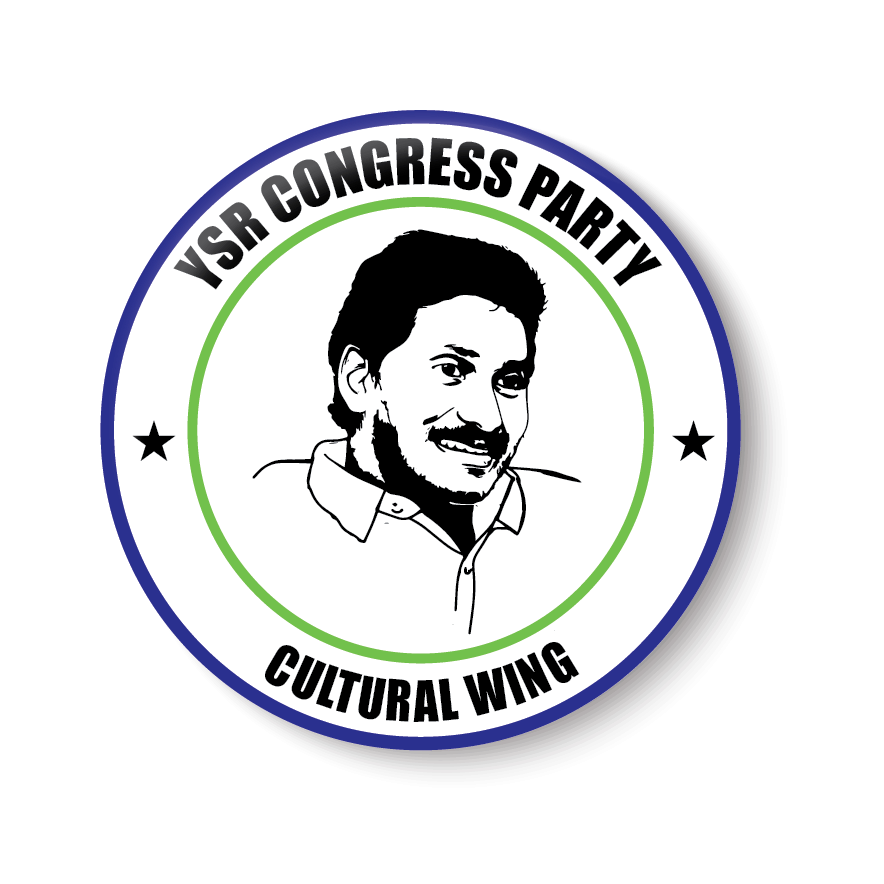     			PEACOCKRIDE Cultural Wing I Jagan Mohan Reddy I YSR Congress I Pin Badge (Multicolor, Plastic, 44mm)