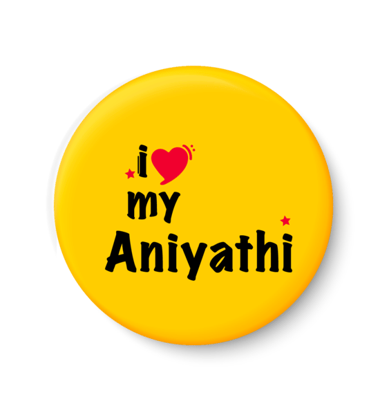     			PEACOCKRIDE I Love My Aniyathi Pin Badge (Multicolor, Plastic, 44mm)