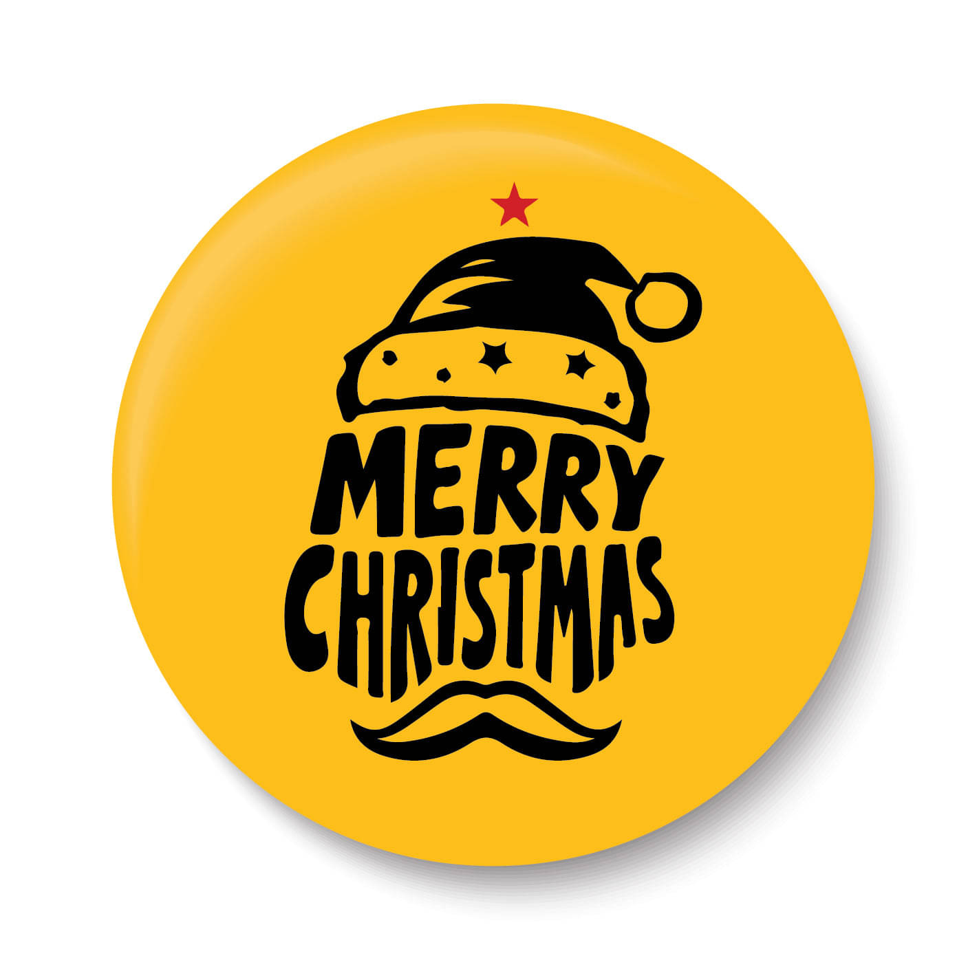     			PEACOCKRIDE Jesus Christ I Christmas I Merry Christmas & Happy New Year 2024 I Pin Badge (Multicolor, Plastic, 44mm)