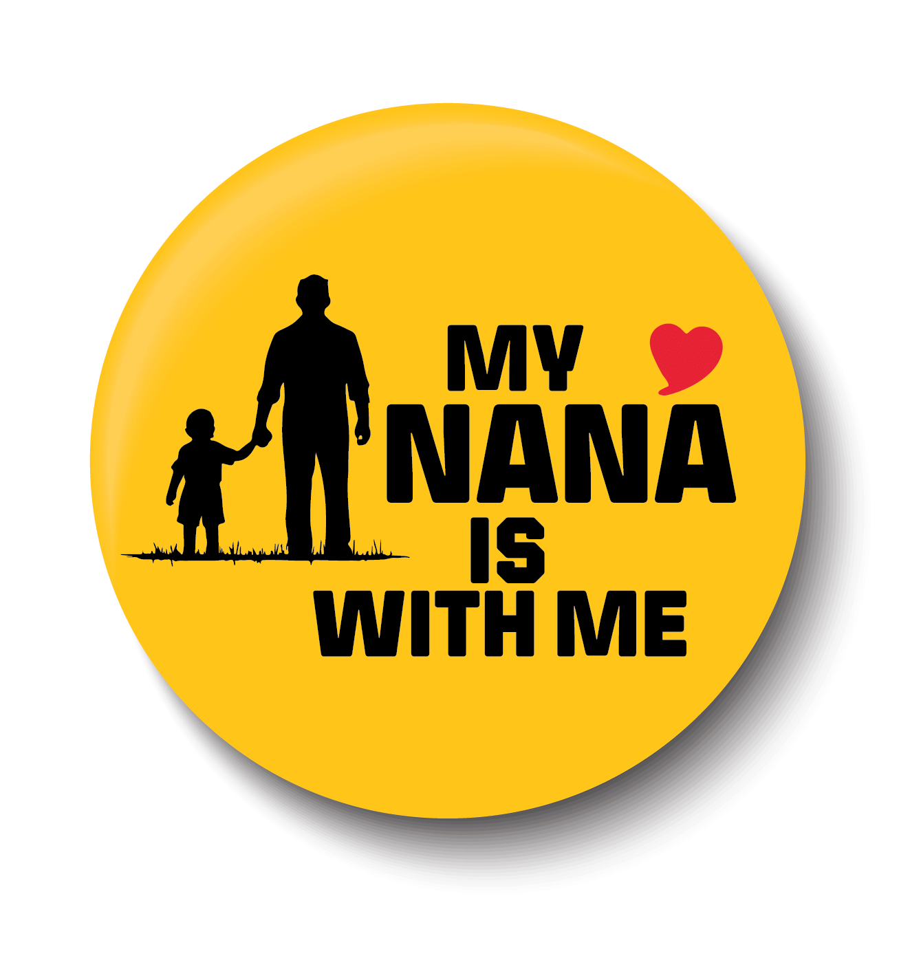     			PEACOCKRIDE Love Father & Son I Relationship I Fathers Day I Pin Badges (Multicolor, Plastic, 44mm)