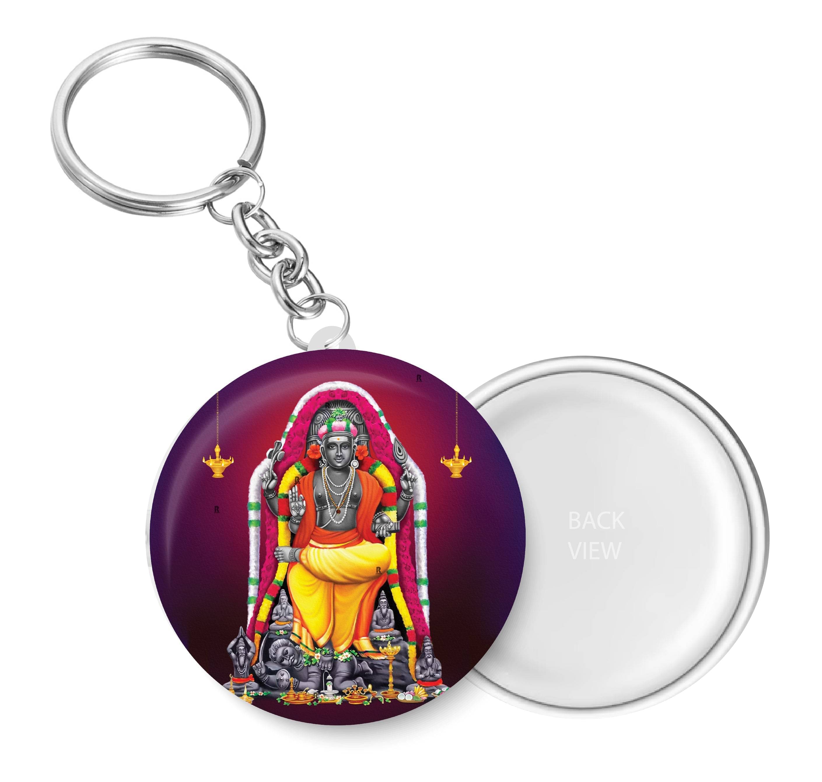 PEACOCKRIDE Multicolour Plastic Keychain - Pack of 1 PEACOCKRIDE Multicolour Plastic Keychain - Pack of 1