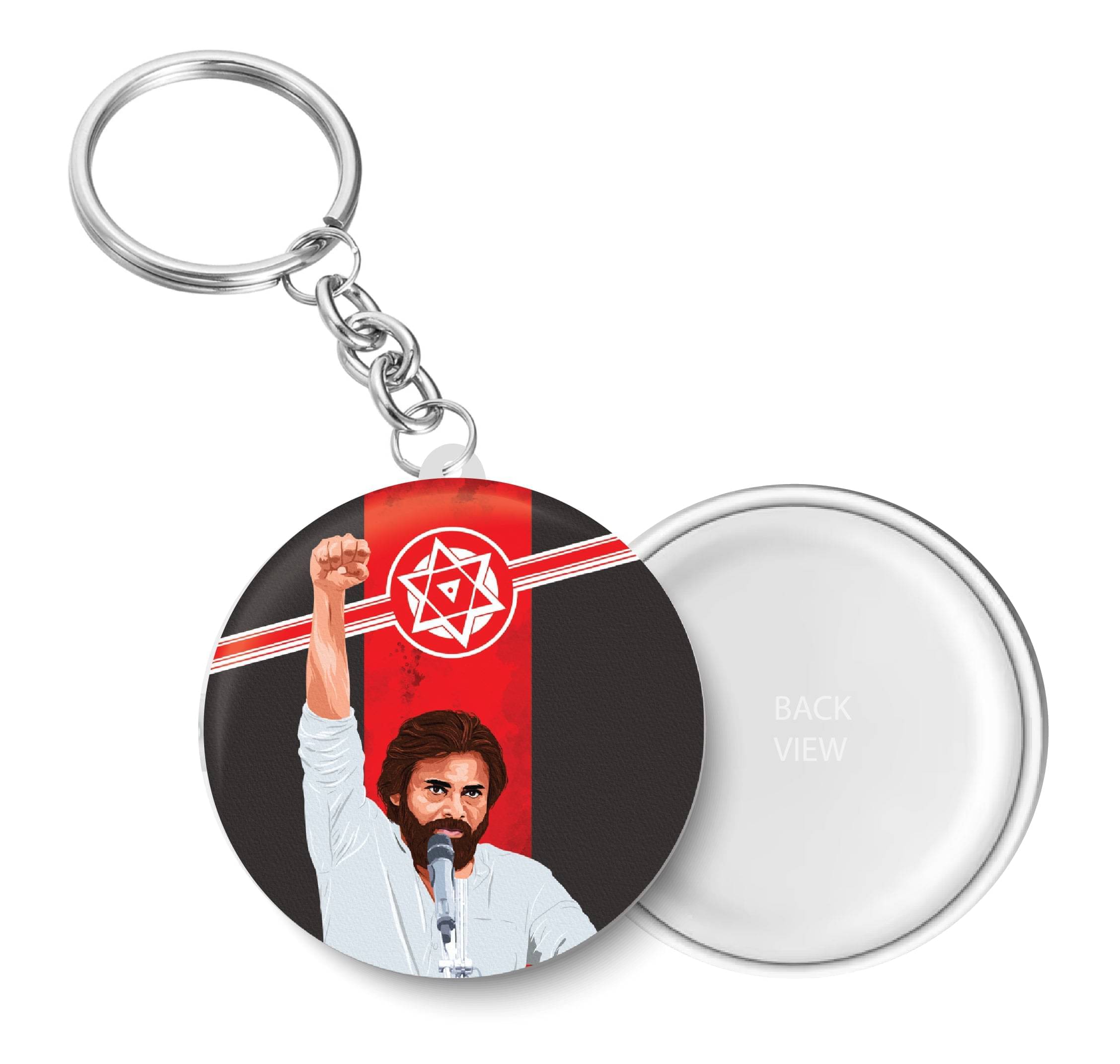 PEACOCKRIDE Multicolour Plastic Keychain - Pack of 1 PEACOCKRIDE Multicolour Plastic Keychain - Pack of 1