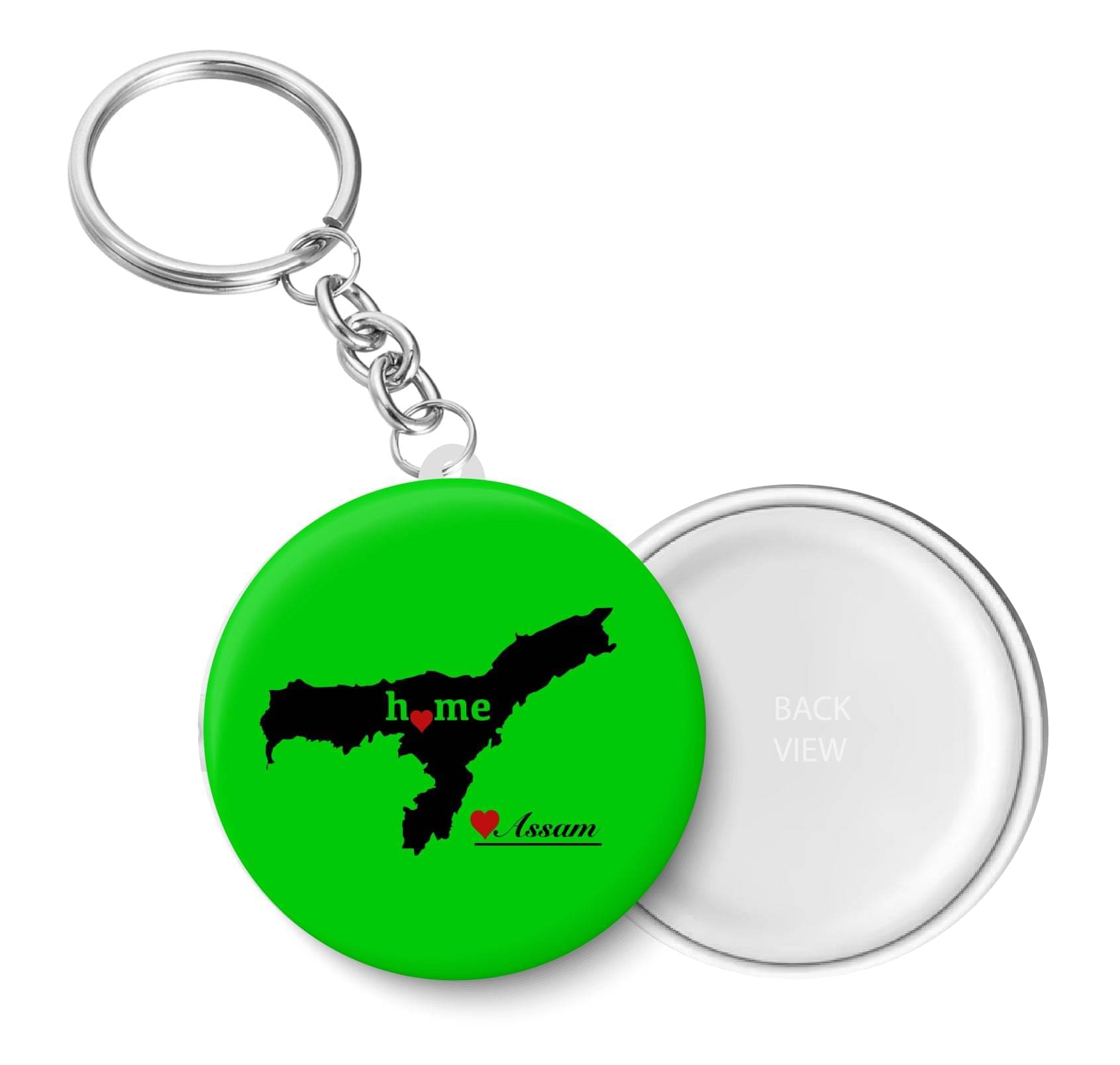 PEACOCKRIDE Multicolour Plastic Keychain - Pack of 1 PEACOCKRIDE Multicolour Plastic Keychain - Pack of 1