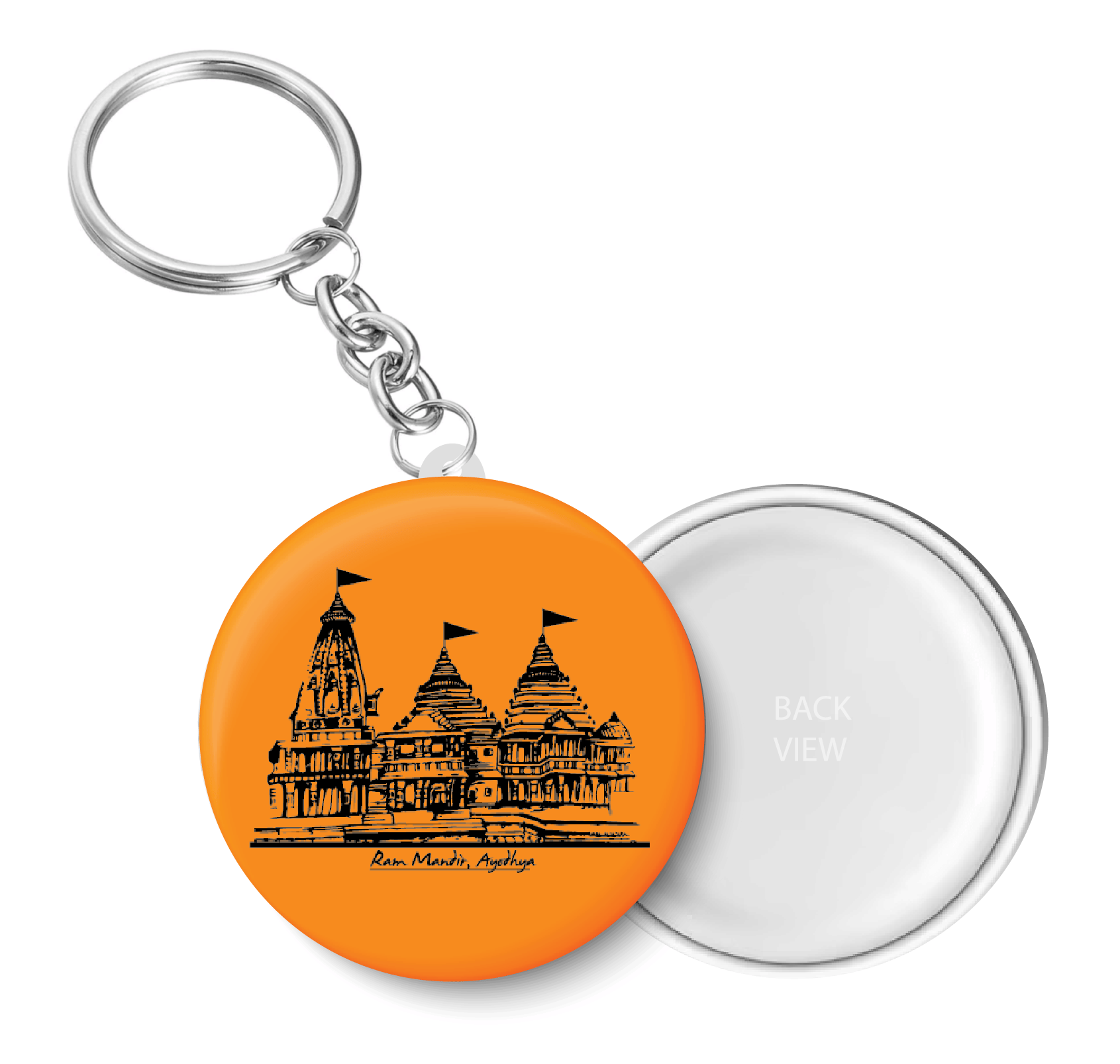 PEACOCKRIDE Multicolour Plastic Keychain - Pack of 1 PEACOCKRIDE Multicolour Plastic Keychain - Pack of 1