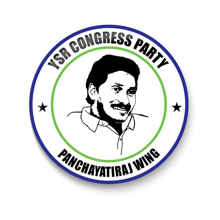     			PEACOCKRIDE Panchayatiraj Wing I Jagan Mohan Reddy I YSR Congress I Pin Badge (Multicolor, Plastic, 44mm)