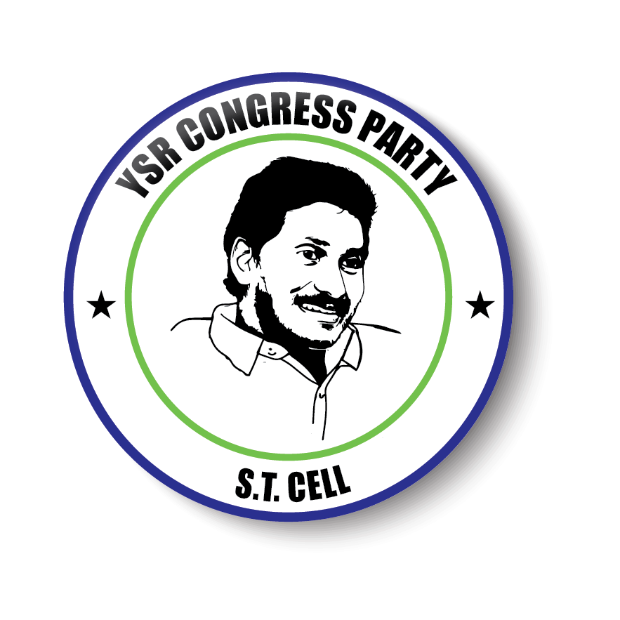     			PEACOCKRIDE S.T. Cell I Jagan Mohan Reddy I YSR Congress I Pin Badge (Multicolor, Plastic, 44mm)