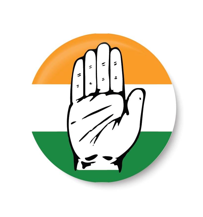     			PEACOCKRIDE Vote for your Party I Indian National Congress I INC Party Symbols Pin Badge (Multicolor, Plastic, 44mm)