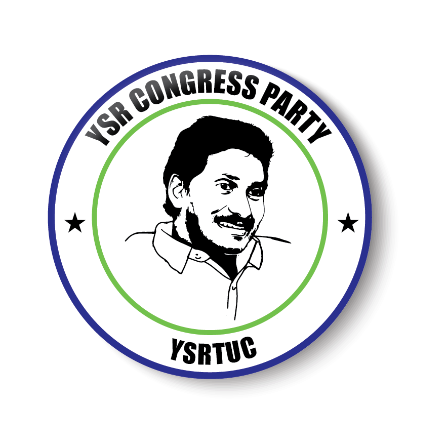     			PEACOCKRIDE YSRTUC I Jagan Mohan Reddy I YSR Congress I Pin Badge (Multicolor, Plastic, 44mm)