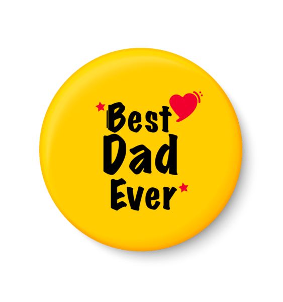     			PEACOCKRIDE best-dad-ever-i-best-dad-i-fathers-day-gift-i-my-dad-i-Pin Badge (Multicolor, Plastic, 44mm)