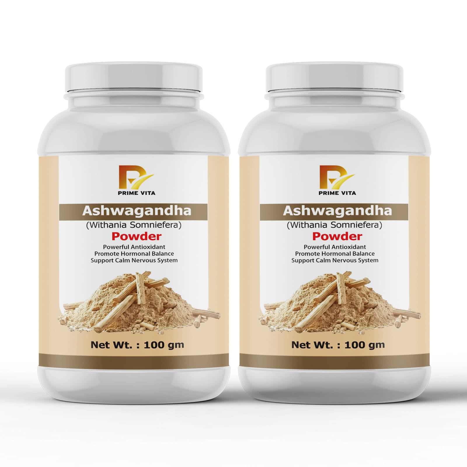     			PRIMEVITA Ashwagandha (Withania Somnifera) Powder 200g | Pure Ayurvedic Stress Relief & Energy Booster | Supports Stamina, Vitality, Immunity & Wellness for Men & Women