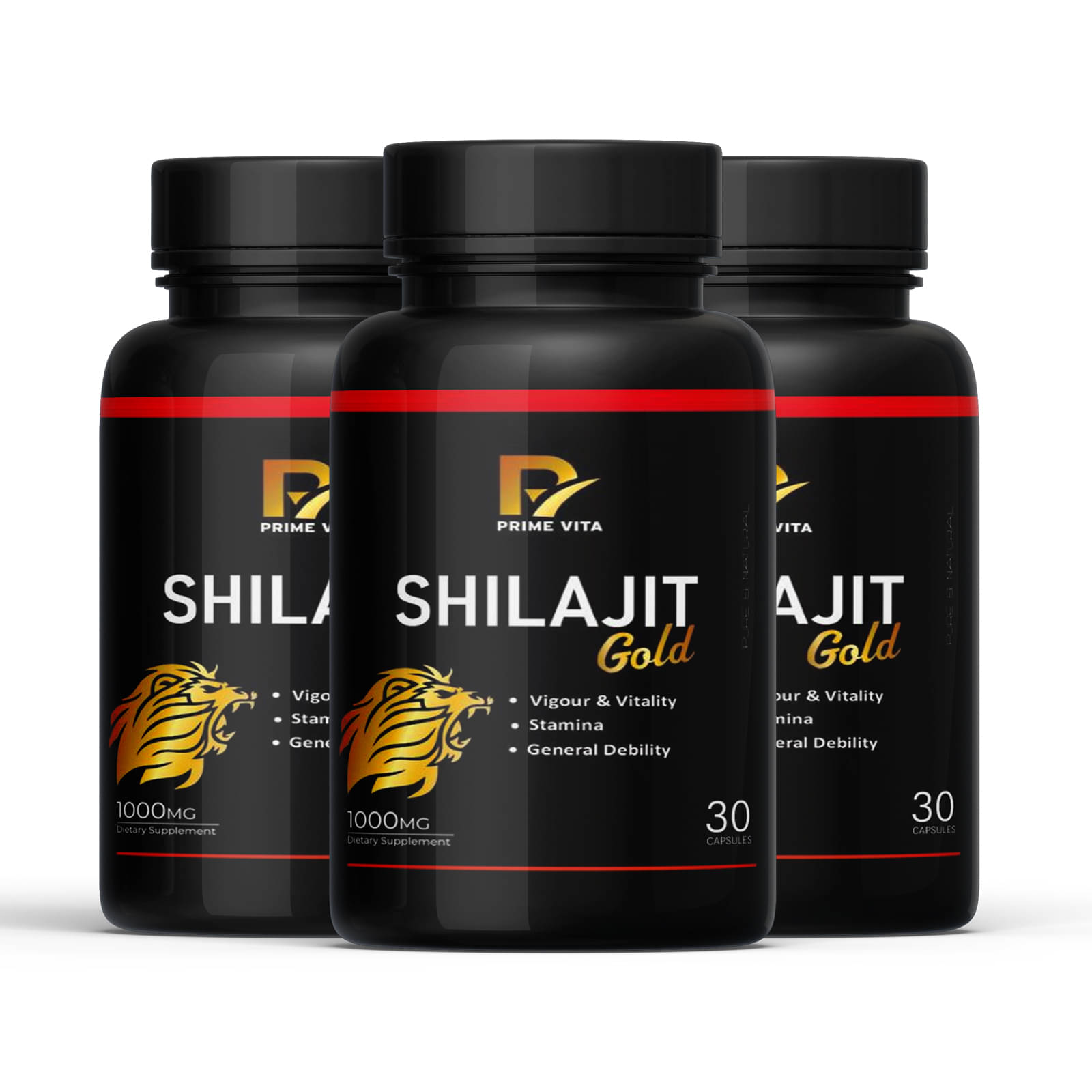     			PRIMEVITA SHILAJIT GOLD 1000mg (90 Veg Caps) | Pure Ayurvedic Stamina & Vitality Booster for Men | Superior Absorption, Energy, Strength, Endurance & Immunity Support