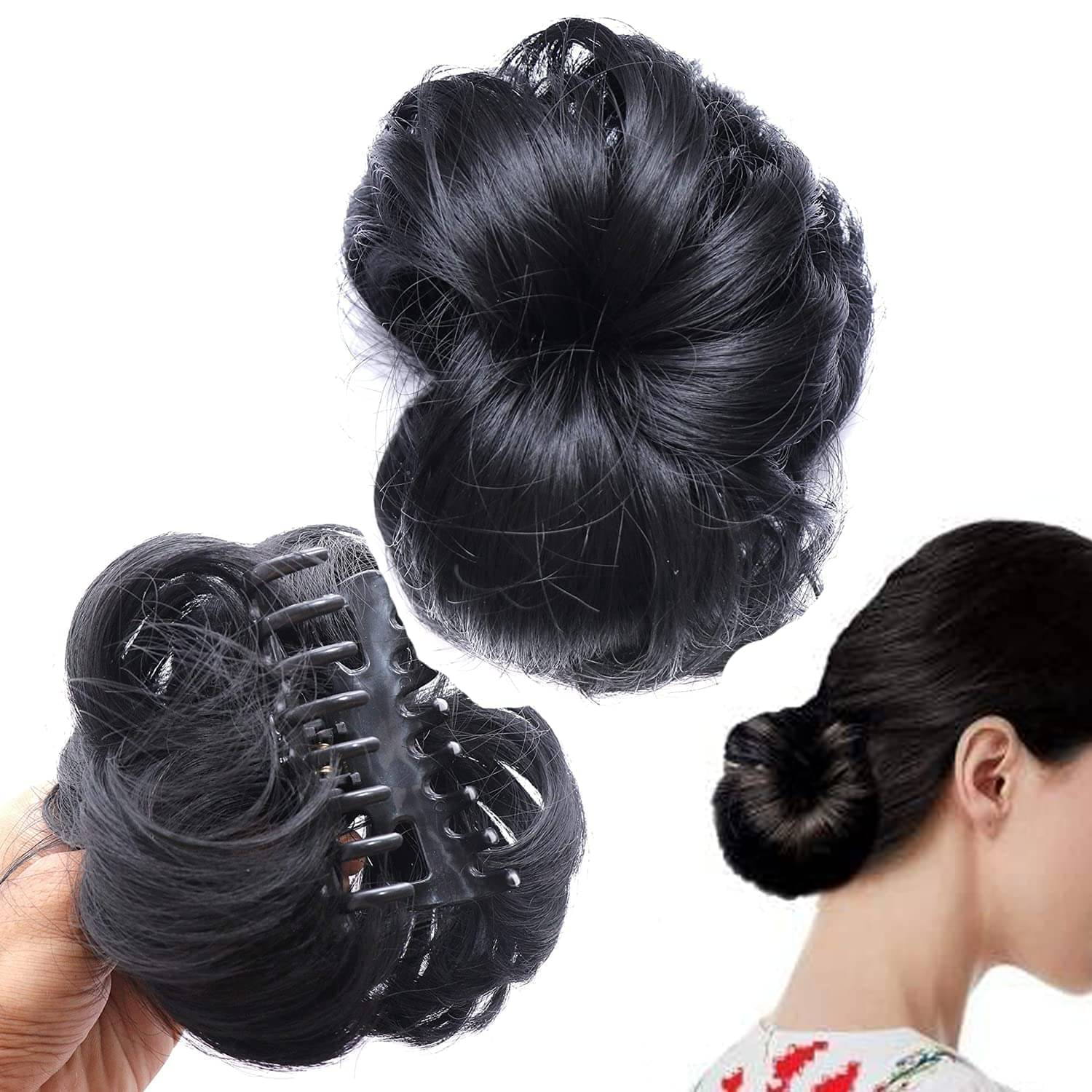     			Pink Planet Black Women's Hair Extension ( Pack of 1 )
