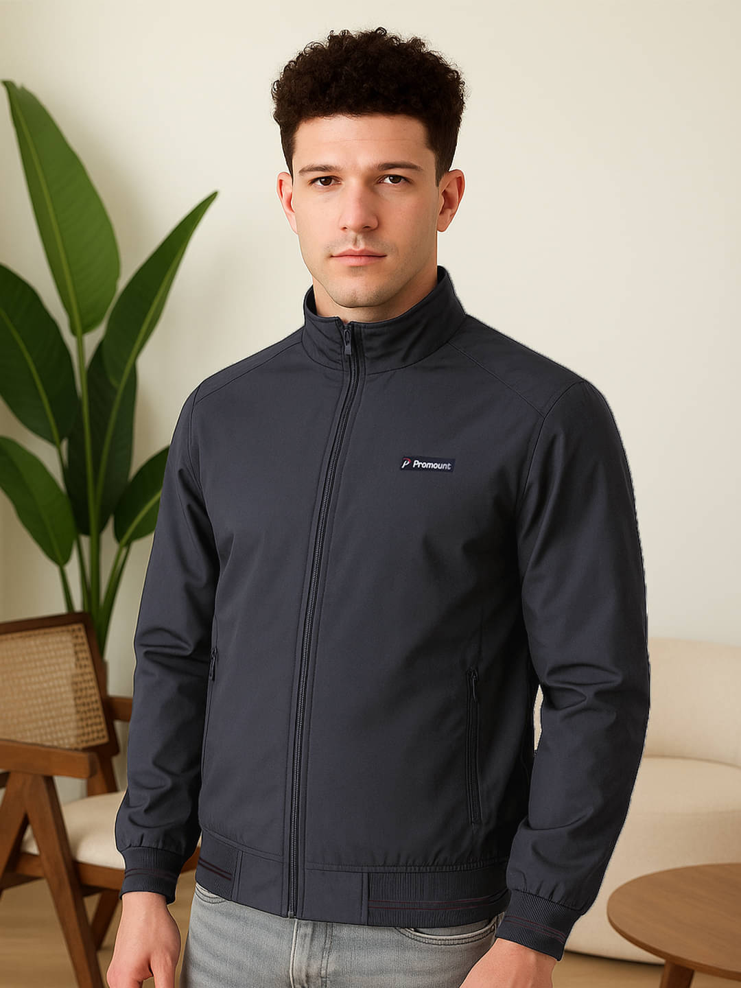 Promount Polyester Men's Casual Jacket - Dark Grey ( Pack of 1 ) Promount Polyester Men's Casual Jacket - Dark Grey ( Pack of 1 )