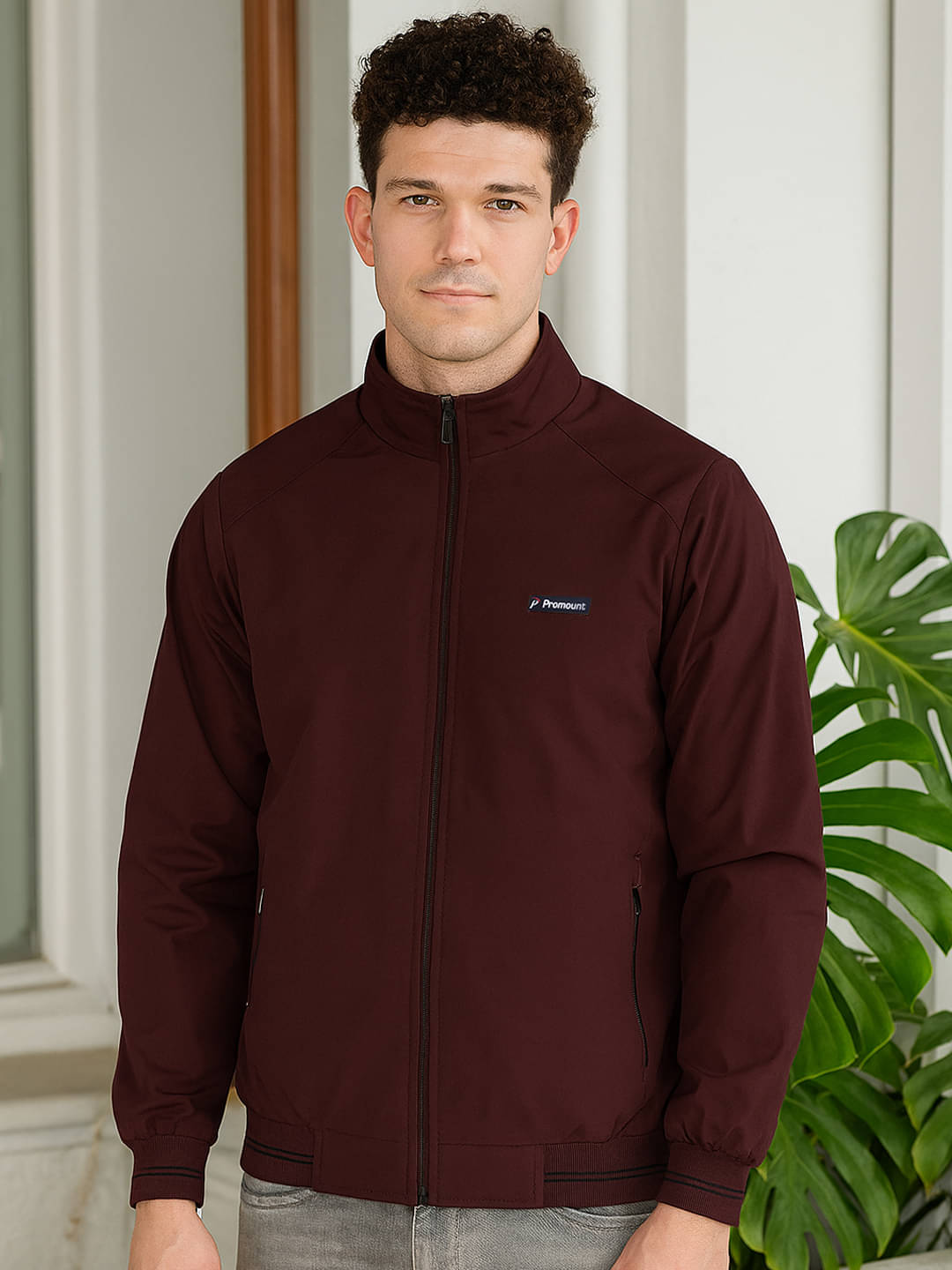 Promount Polyester Men's Casual Jacket - Maroon ( Pack of 1 )     			Promount Polyester Men's Casual Jacket - Maroon ( Pack of 1 )