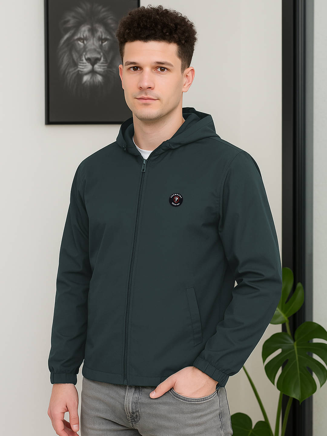 Promount Polyester Men's Casual Jacket - Green ( Pack of 1 ) Promount Polyester Men's Casual Jacket - Green ( Pack of 1 )