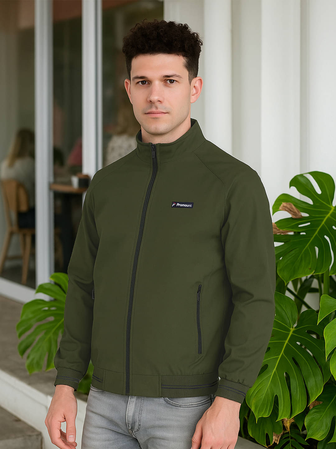 Promount Polyester Men's Casual Jacket - Green ( Pack of 1 ) Promount Polyester Men's Casual Jacket - Green ( Pack of 1 )