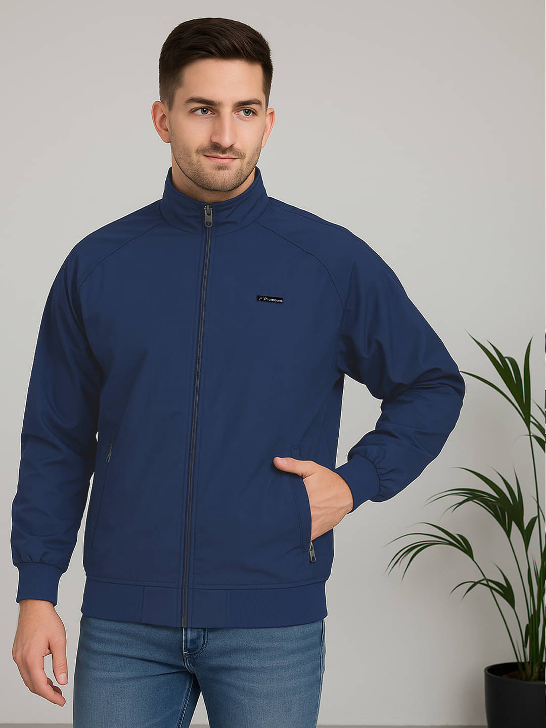    			Promount Polyester Men's Casual Jacket - Blue ( Pack of 1 )