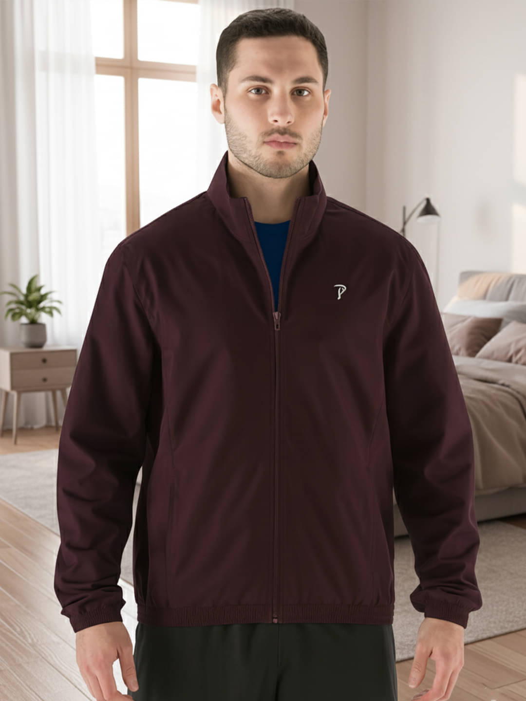 Promount Polyester Men's Casual Jacket - Maroon ( Pack of 1 ) Promount Polyester Men's Casual Jacket - Maroon ( Pack of 1 )