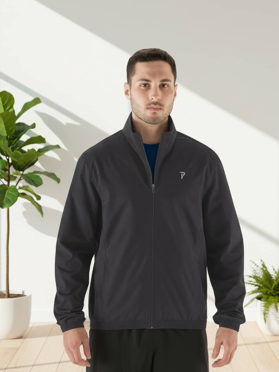 Promount Polyester Men's Casual Jacket - Dark Grey ( Pack of 1 ) Promount Polyester Men's Casual Jacket - Dark Grey ( Pack of 1 )