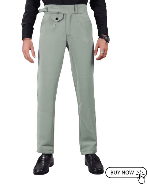     			REKHOLA Regular Men's Formal Trouser - Lime Green ( Pack of 1 )