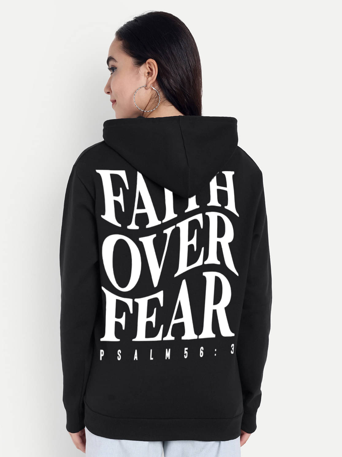     			SCOTT FINCHER Women Fleece Hooded Sweatshirt For Light Winters ( Black )