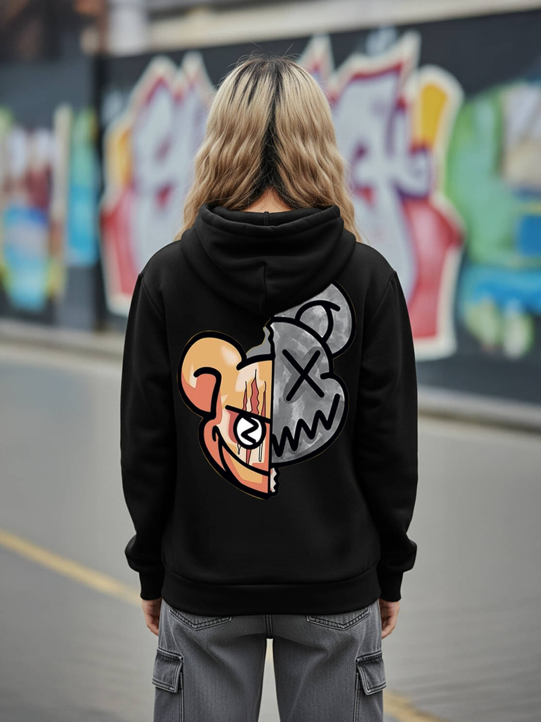 SCOTT FINCHER Women Fleece Hooded Sweatshirt For Light Winters ( Black )     			SCOTT FINCHER Women Fleece Hooded Sweatshirt For Light Winters ( Black )