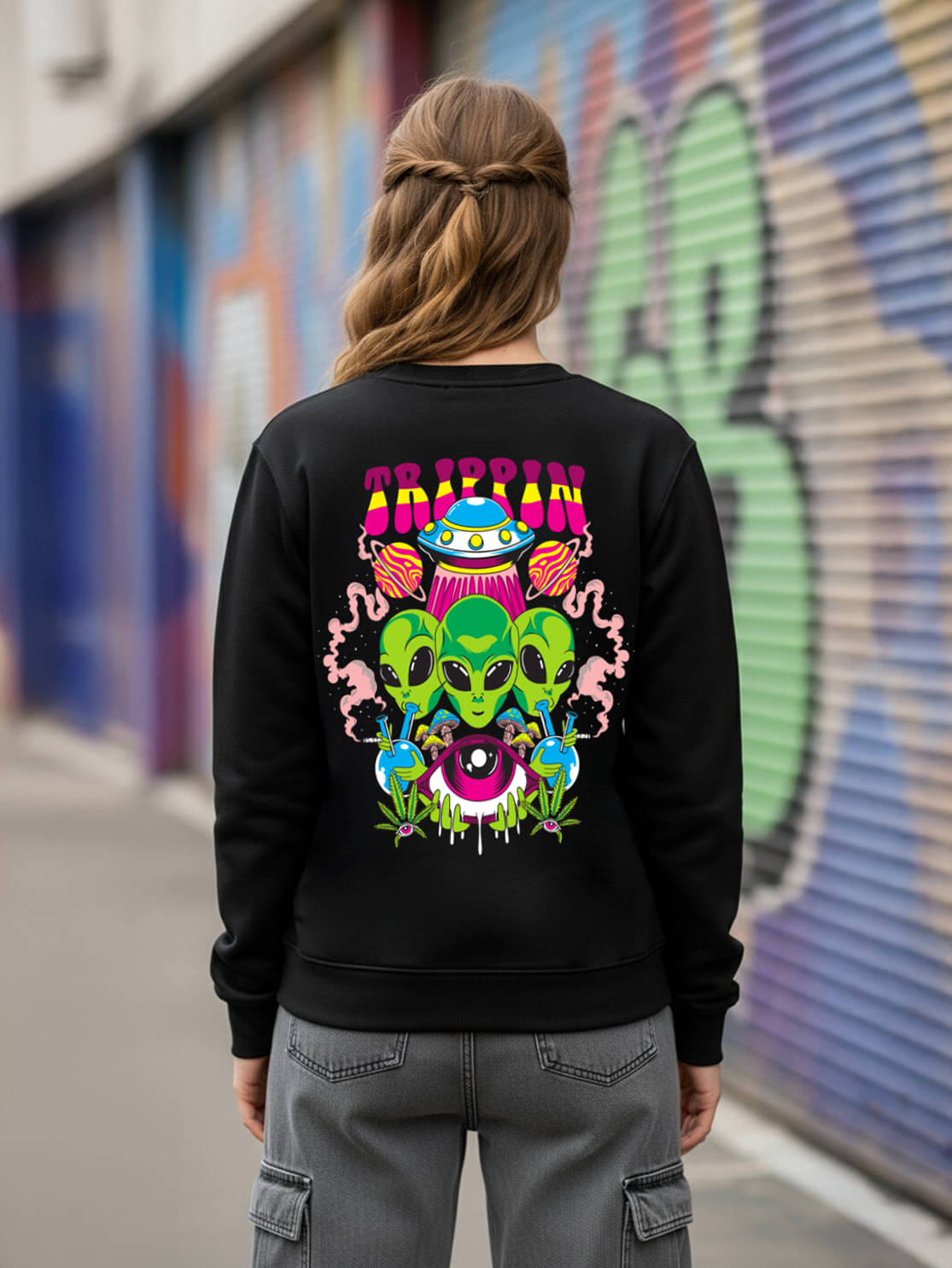 SCOTT FINCHER Women Fleece Round Neck Sweatshirt For Light Winters ( Black )     			SCOTT FINCHER Women Fleece Round Neck Sweatshirt For Light Winters ( Black )
